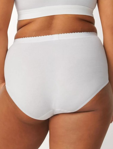 SLOGGI CONTROL MAXI conf 2 Slip Alti Contenitivi Donna in cotone elasticizzato - Foto 3 di 4