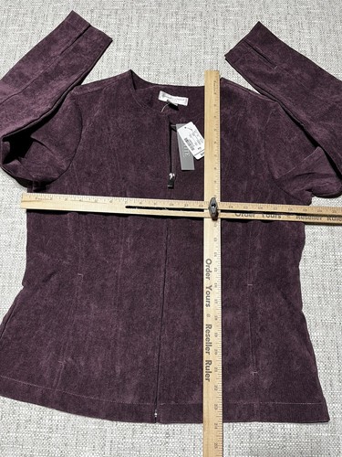 CHRISTIPHER & BANKS * SZ S Womens Velvety/Corduroy Plum Color - Picture 5 of 6
