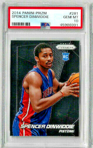 2014 Panini Prizm Spencer Dinwiddie PSA 10
