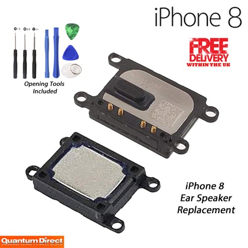 NEW iPhone 8 Internal Ear Speaker Ear Piece Replacement w/Tools UK FREE POST - Afbeelding 1 van 2