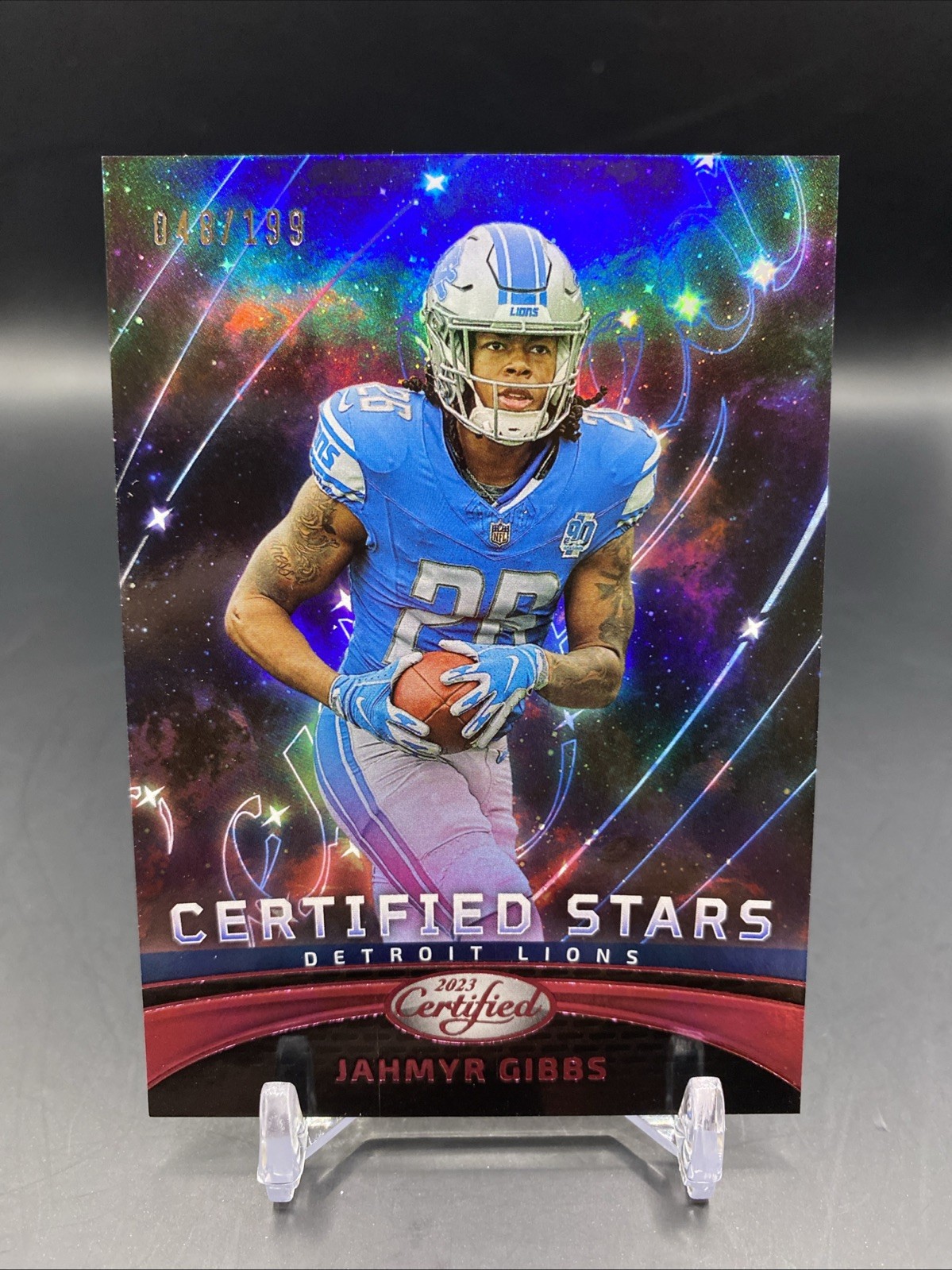 2023 Certified Certified Stars Jahmyr Gibbs Pink /199 #CS-16 Detroit Lions Bama