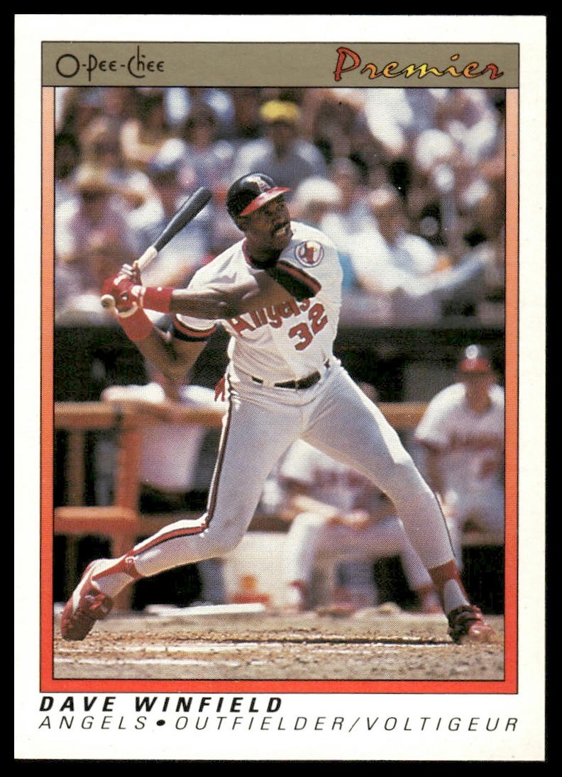 1991 O-Pee-Chee Premier #130 Dave Winfield California Angels