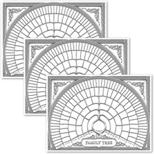 3 Pack - Family Tree Chart to Fill In- 6 Generation Genealogy Poster - Blank Fil