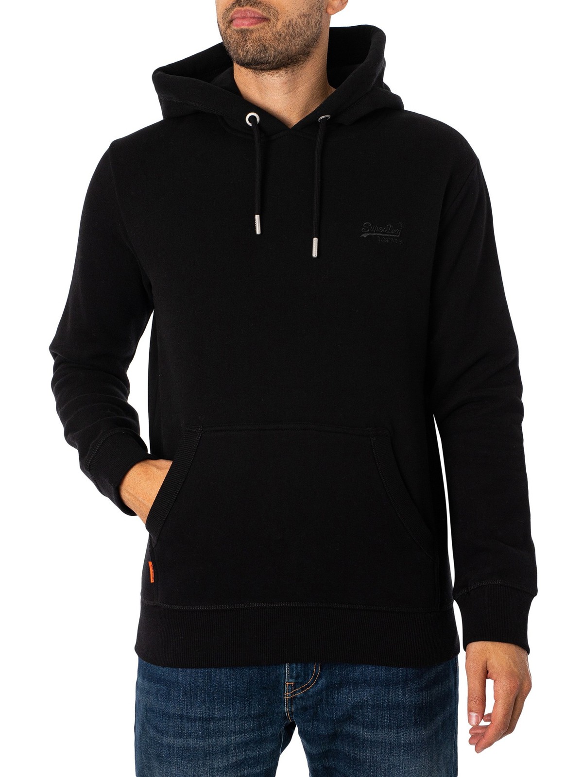 Толстовка-пуловер Superdry Mens Essential с логотипом черный 6990₽