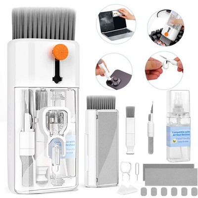 Keyboard Cleaner Laptop Cleaning Kit - All in One Computer Tech Bright White