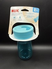 NUK Everlast Weighted Straw Cup 10 oz Blue BPA-Free Leak Proof 12 Months