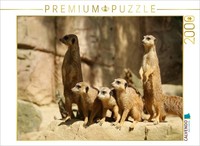 Calvendo Puzzle Meerkats On Guard Duty Together | 2000 Pieces, Finished Size 35.