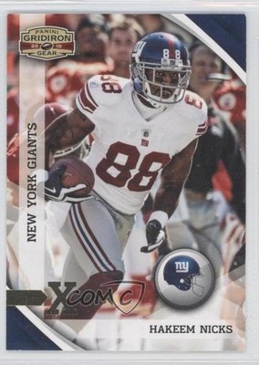 2010 Panini Gridiron Gear Gold X's 18/100 Hakeem Nicks #99 0b0