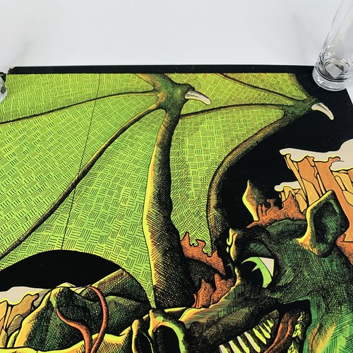 1971 Dragon Fly BLACKLIGHT POSTER Snake Artist Andy McGuire READ - Picture 14 of 16