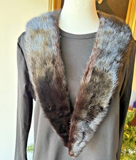 FABULOUS DARK VINTAGE MINK COLLAR - W/SNAPS FOR EASY ATTACHING