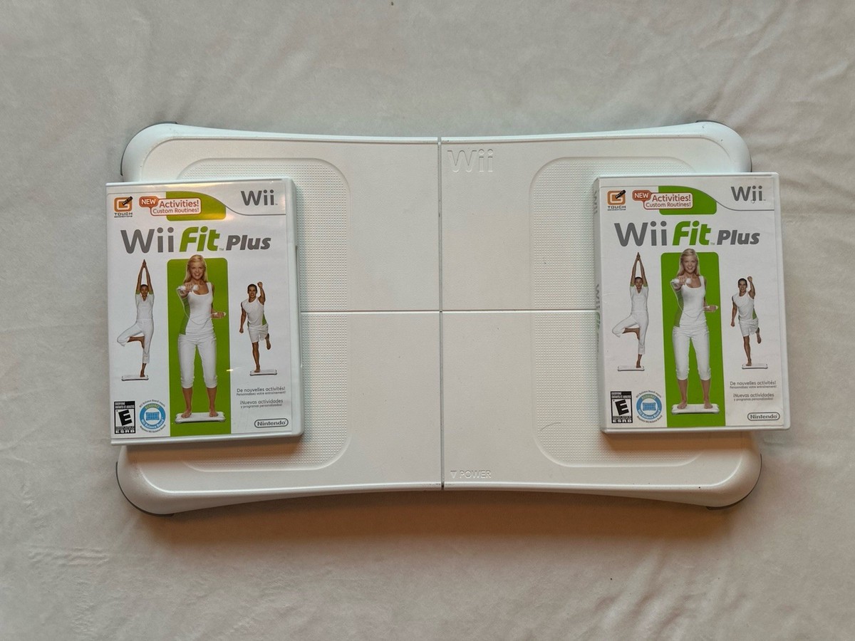 Nintendo Wii Balance Board Bundle With Wii Fit and Wii Fit Plus