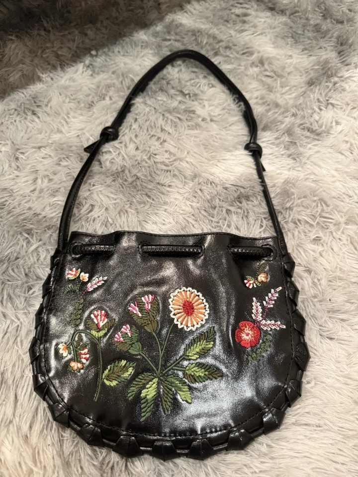 Mini Leather Cowboy Bucket Bag - Image 2 of 4