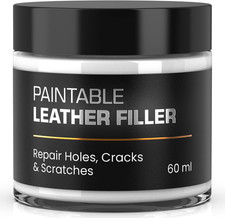 Paintable Leather Filler - Repair for Tears, Holes, and Scratches - Easy Step-By