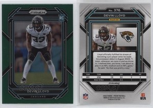 2022 Panini Prizm Rookies Green Prizm Devin Lloyd #376 Rookie RC