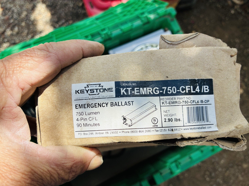 Keystone KT-EMRG-750-CFL4/B Emergency Ballast, 750 Lumen, 4-Pin CFL, 90 Min