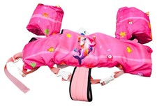 Chriffer Kids Swim Vest Life Jacket For 19-30kg - Toddler- New Pink Dolphin