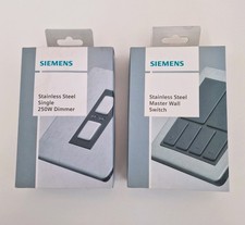 Siemens RF Wireless Dimmer Kit RC001SS 250W + RC006SS Wall Switch Stainless
