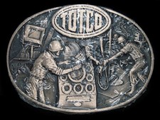 SL09137 NOS VINTAGE 1981 TOTCO OILFIELD SOLID BRASS BELT BUCKLE