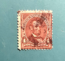 US Stamp 1898-99 4 Cent Abraham Lincoln Scott #280 Used