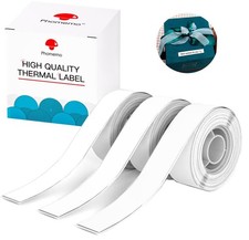 3 PCS D30 Label Tape Continuous 0.59 Inch x 19.69 FT Thermal Paper Refill