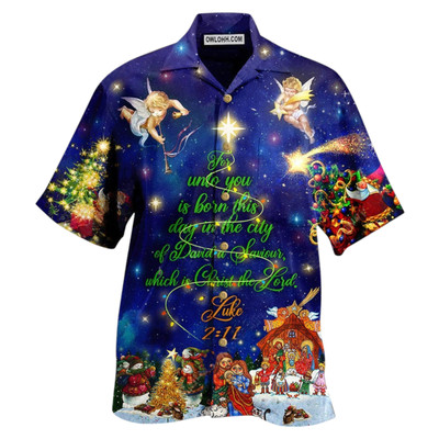 Christmas Christ The Lord In Blue Hawaiian Shirt