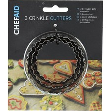 Pastry Cutters Set Of 3 Cookie Biscuit Cutter Scone Mince Pie Tarts Mini Quiches