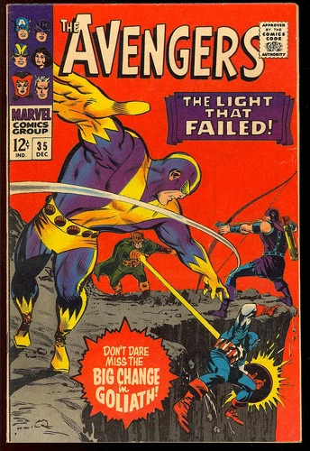 Avengers #35 Very Nice Silver Age Superhero Vintage Marvel Comic 1966 FN-VF
