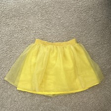 Cat Jack Girls Tutu Skirt S 6/6X Yellow Tulle Elastic Waist Dance