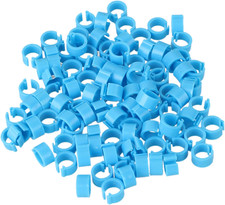 100PCS Pigeon Foot Rings 8mm Blue Identification Leg Bands Pigeon Leg Bands P...