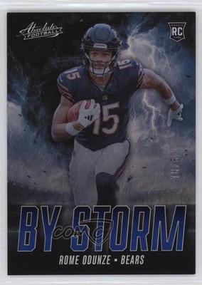 2024 Panini Absolute By Storm Blue Spectrum /50 Rome Odunze Rookie RC 1oa8