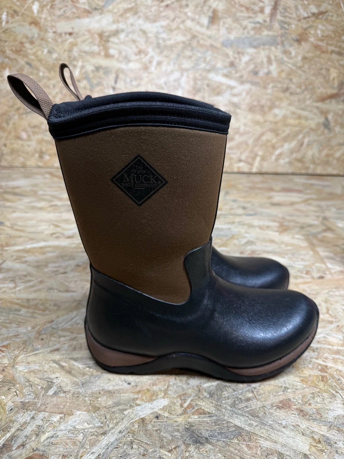 Muck Boot Company Waterproof Boots Womens Size UK 3 Brown Black Country