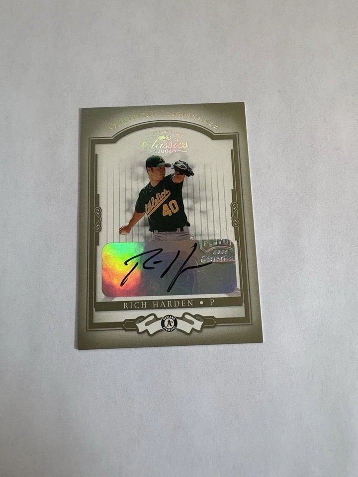Donruss Classics Significant Signatures 2004 verde/50 Rich Harden #80 automático Foto 3 de 3