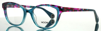 WOOW Good Vibes 1 1050 Petrol Blue Transparent Womens Eyeglasses 49-18-140 B:38