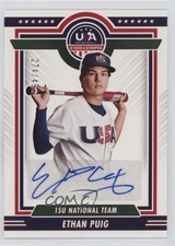 2022 Panini USA Baseball Stars & Stripes Blue Ink 274/499 Ethan Puig Auto 0rd2
