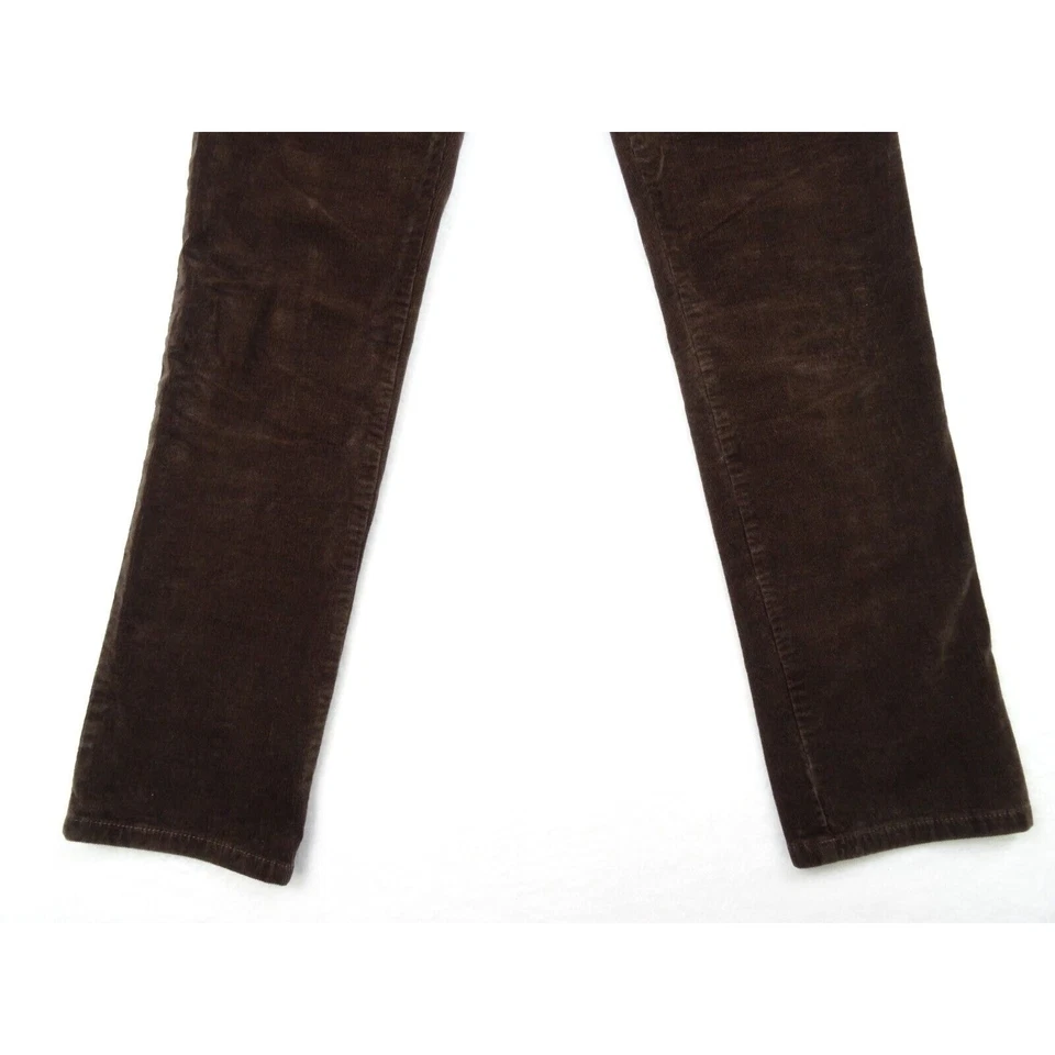 Pantalones Pendleton para mujer talla 10 marrón pana tiro medio cómodos elásticos rectos Foto 2 de 4