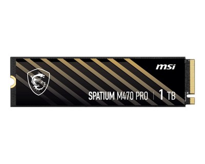 MSI SPATIUM M470 PRO - SSD - 1 TB - intern - M.2 2280 - PCIe 4.0 x4 (NVMe)