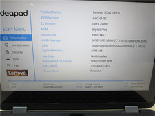 Lenovo 500w Gen 3 Laptop Pentium N6000 1.1GHz 8GB No SSD/HDD No OS Grade C