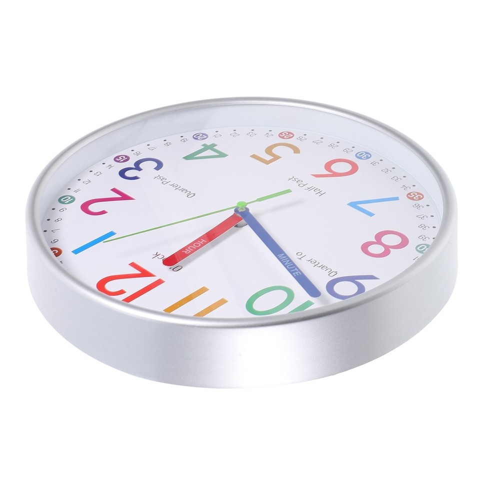 Living Room Clock Wall Hanging Clock Simple Style Round Clock Office