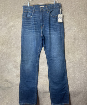 Blue Ranchwear Jeans Mens Straight Fit 36x36 Blue Denim Stretch Montana Wash