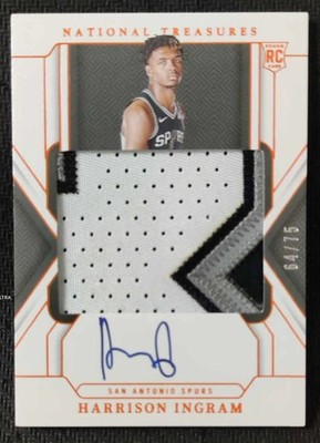 2024-25 National Treasures Harrison Ingram #133 RC Auto Patch Orange #64/75 RPA