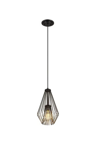 Z-Lite 442MP Black Quintus Single Light 9-1/4"W Abstract Mini Pendant - Picture 6 of 12