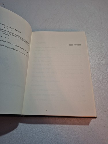 Deep Waters by William Hope Hodgson 1967 Arkham House 1st Edition Hardcover - Picture 6 of 17