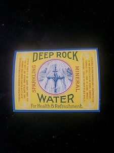 Circa 1880s Deep Rock Mineral Water Label