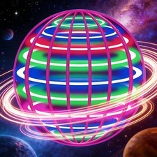 Flying Orb Ball Toys Hand Controlled RGB Light Magic Hover Boomerang Orb Spinner