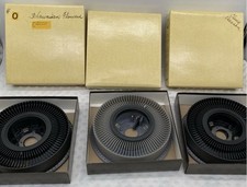Vintage Airequipt/Focal Rotary Slide Trays  Lot of 3 for Kodak Slide Projector