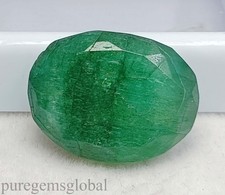IGL Certified 16.50 Ct Natural Green Emerald Oval Cut 20x7mm Loose Gemstone 5ADS