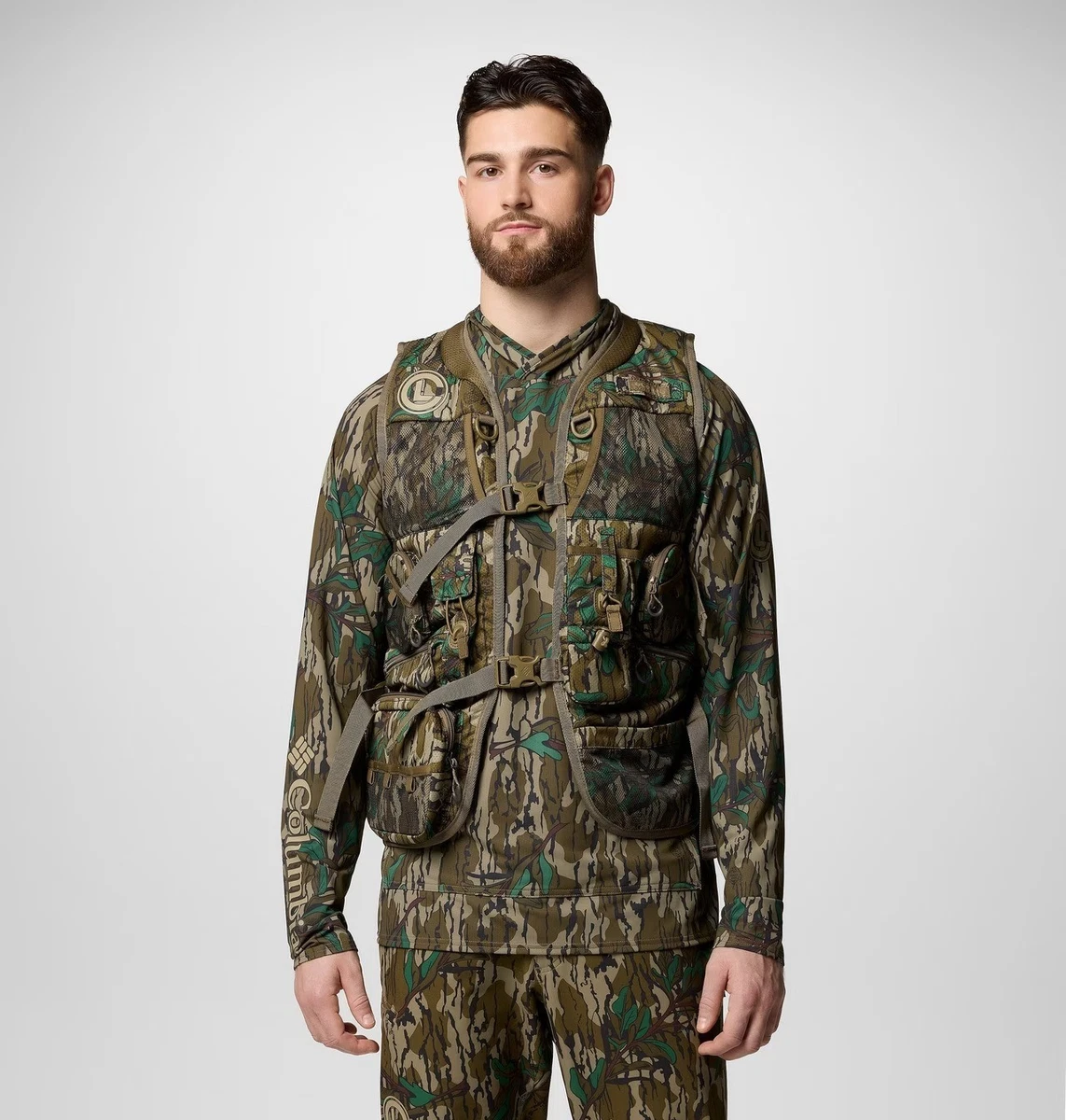 Gilet Homme Col Montant Extérieur Multi-Poches Léger Respirante - Bleu