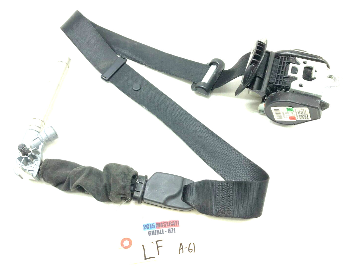 2014-2024 MASERATI GHIBLI SQ4 LEFT DRIVER FRONT SEAT BELT RERTRACTOR OEM.