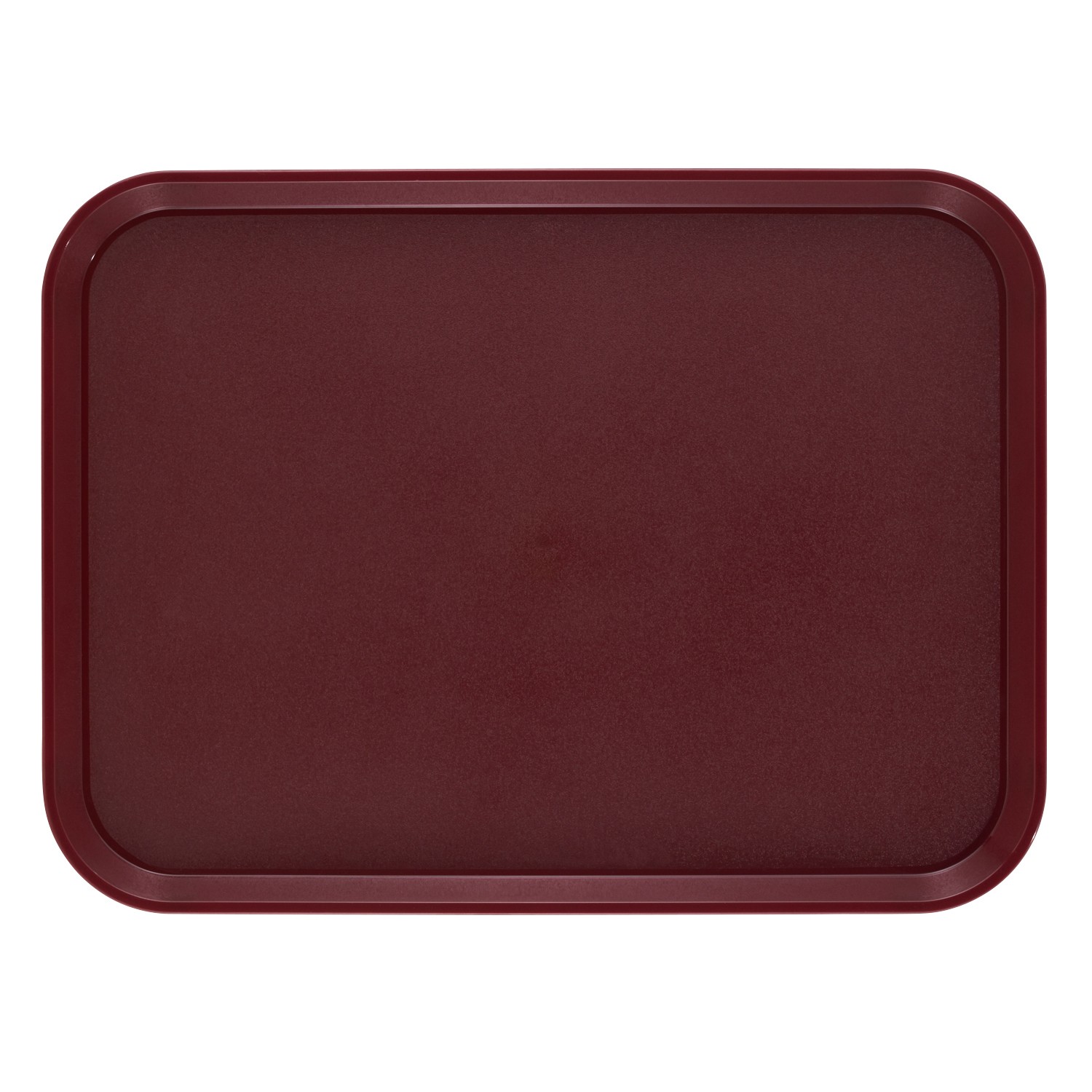 Cambro 1418CWNS488 18 in x 14 in Dark Cranberry Camwear® Tray