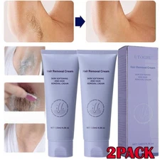 2x Intimate Private Permanent Hair Removal Cream Painless Natural for Men Women